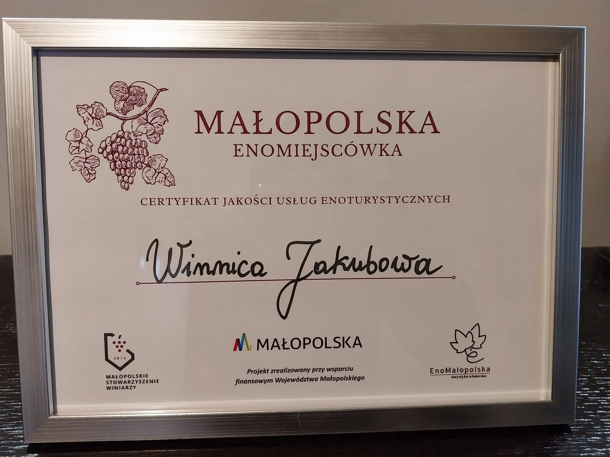 Prace pielęgnacyjne w rzędach winorośli Pogórza Ciężkowickiego